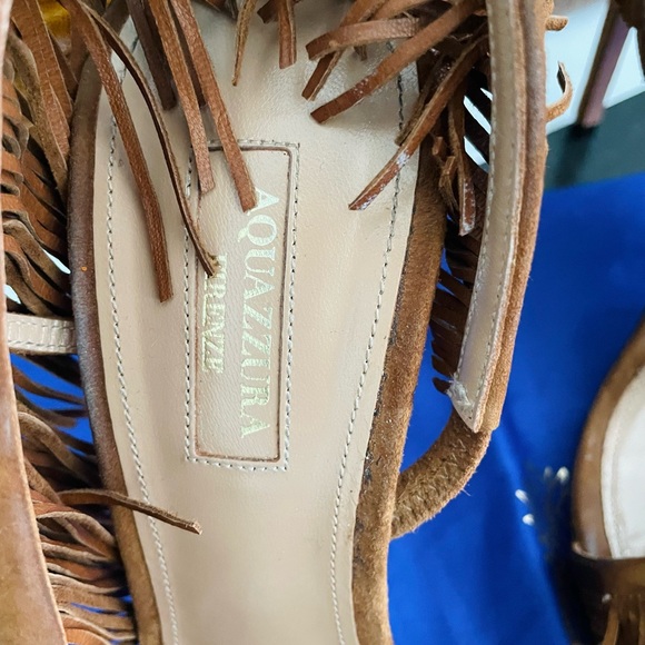 Aquazzura Wild Fringe Sandal 105mm, IT 39 - Picture 9 of 12